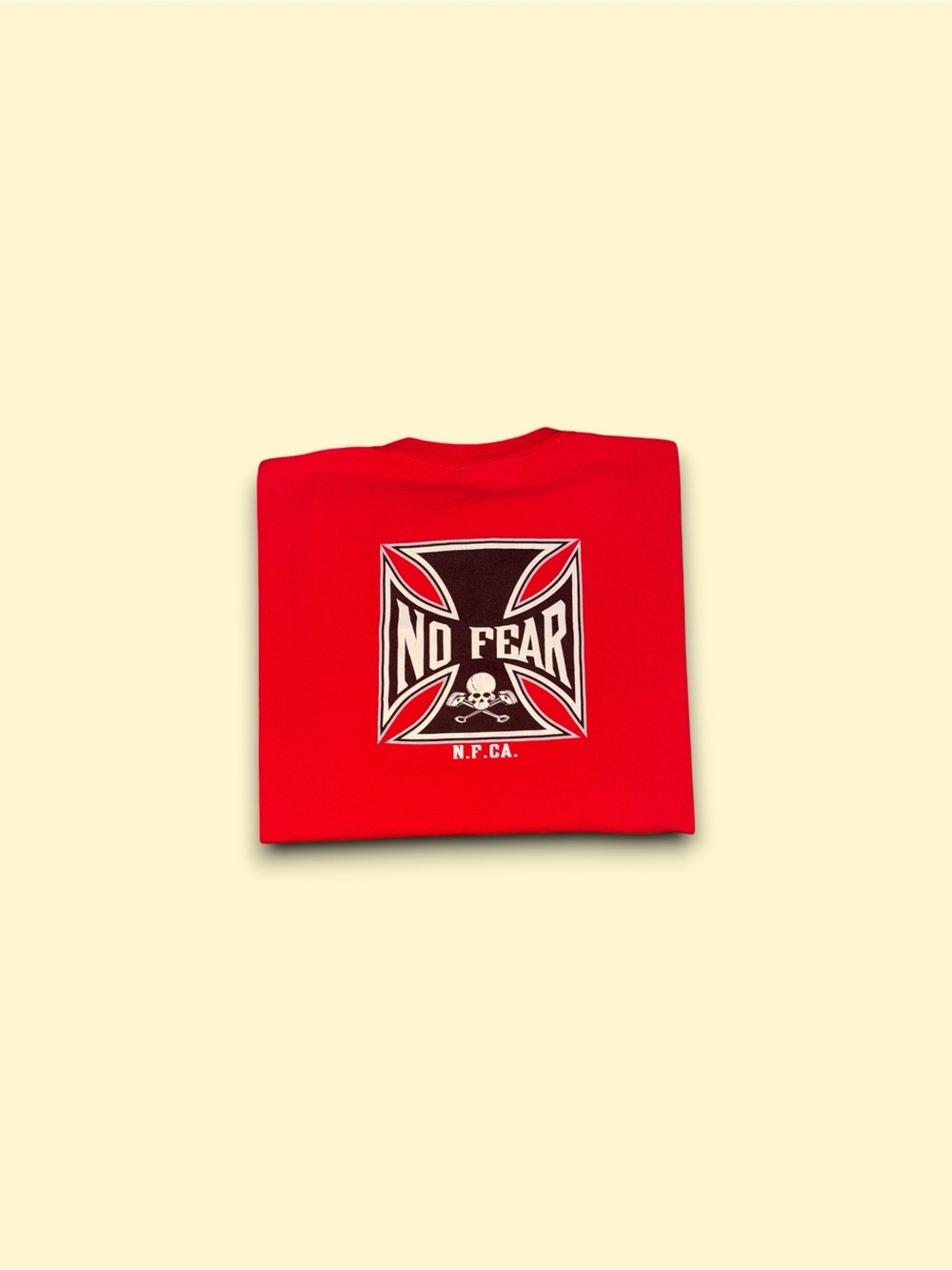 Vintage No Fear West Coast Choppers cross bones t-shirt red men’s XL